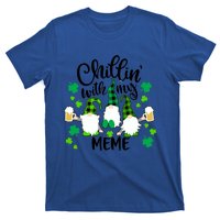 Chillin With My Meme St Patricks Day Gnomes Garden Gnome T-Shirt