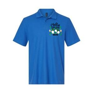 Chillin With My Meme St Patricks Day Gnomes Garden Gnome Softstyle Adult Sport Polo