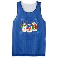 Chillin With My Cafeteria Snowmies Christmas Lunch Lady Mesh Reversible Basketball Jersey Tank