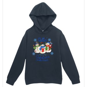 Chillin With My Cafeteria Snowmies Christmas Lunch Lady Urban Pullover Hoodie