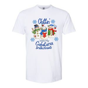 Chillin With My Cafeteria Snowmies Christmas Lunch Lady Softstyle CVC T-Shirt