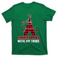 Christmas with My Tribe Buffalo Plaid Matching Pajamas T-Shirt