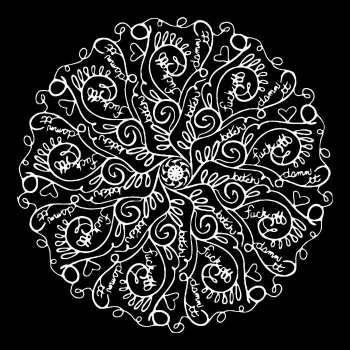 Curse Word Mandala Graphic Sweatshirt
