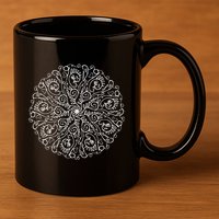 Curse Word Mandala Graphic 11oz C Handle Ceramic Mug
