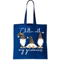 Chillin With My Gnomies Leopard Print Gnomes S Cool Gift Tote Bag