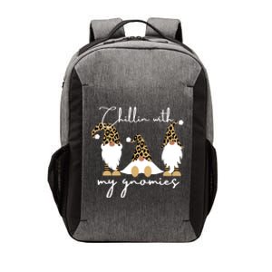 Chillin With My Gnomies Leopard Print Gnomes S Cool Gift Vector Backpack