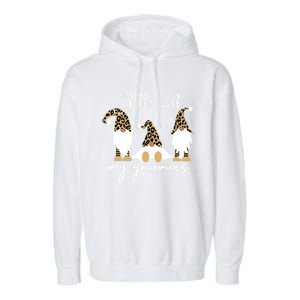 Chillin With My Gnomies Leopard Print Gnomes S Cool Gift Garment-Dyed Fleece Hoodie