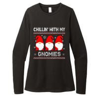 Chillin With My Gnomies Matching Family Christmas Gnome Womens CVC Long Sleeve Shirt