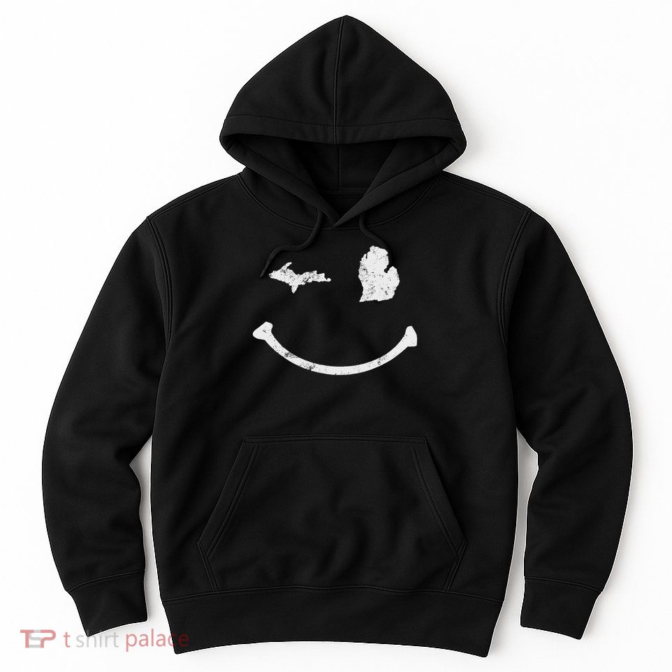 Cute Winking Michigan Mi Native Michigander Gift Hoodie