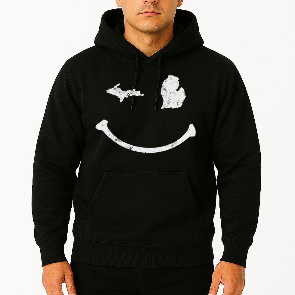 Cute Winking Michigan Mi Native Michigander Gift Hoodie