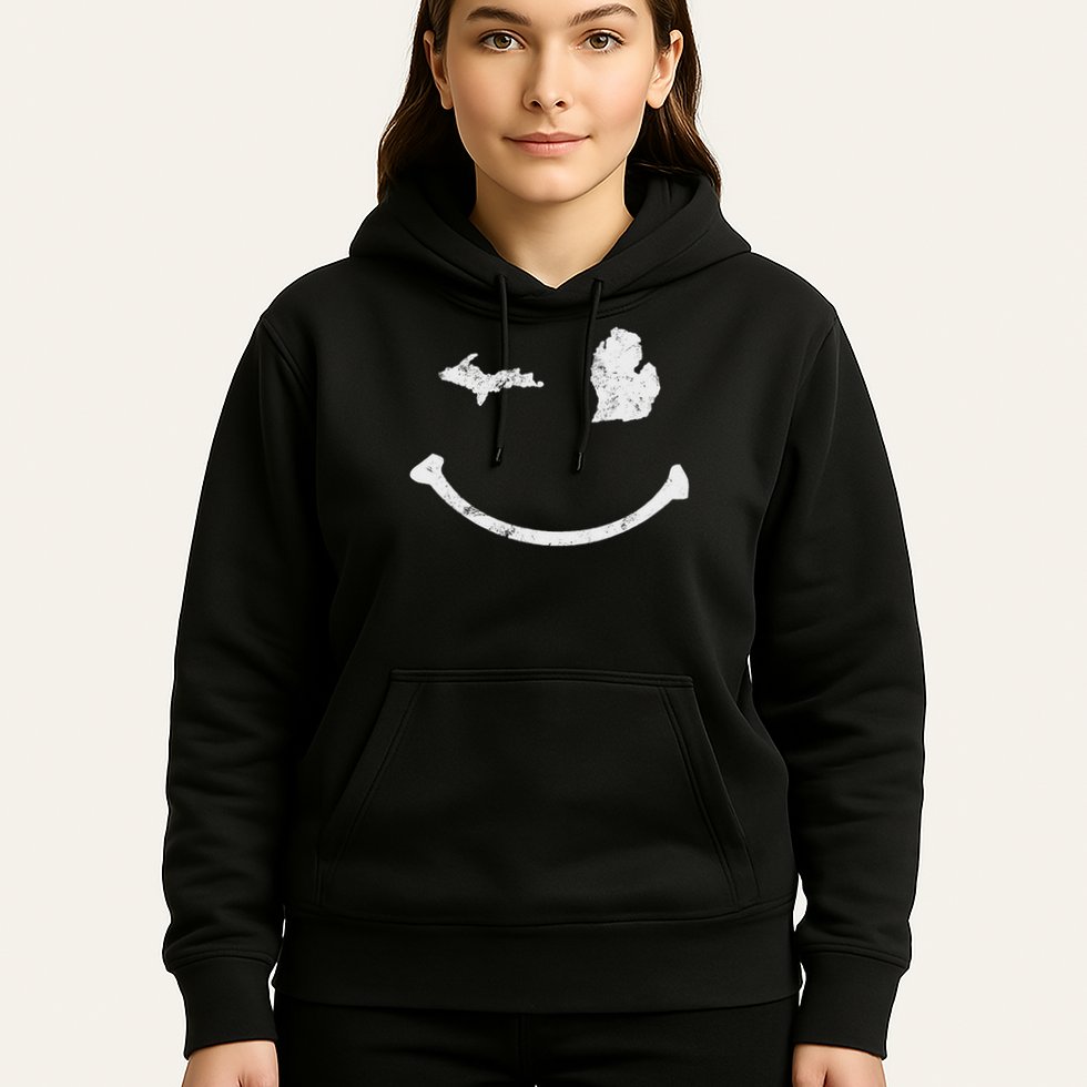 Cute Winking Michigan Mi Native Michigander Gift Hoodie