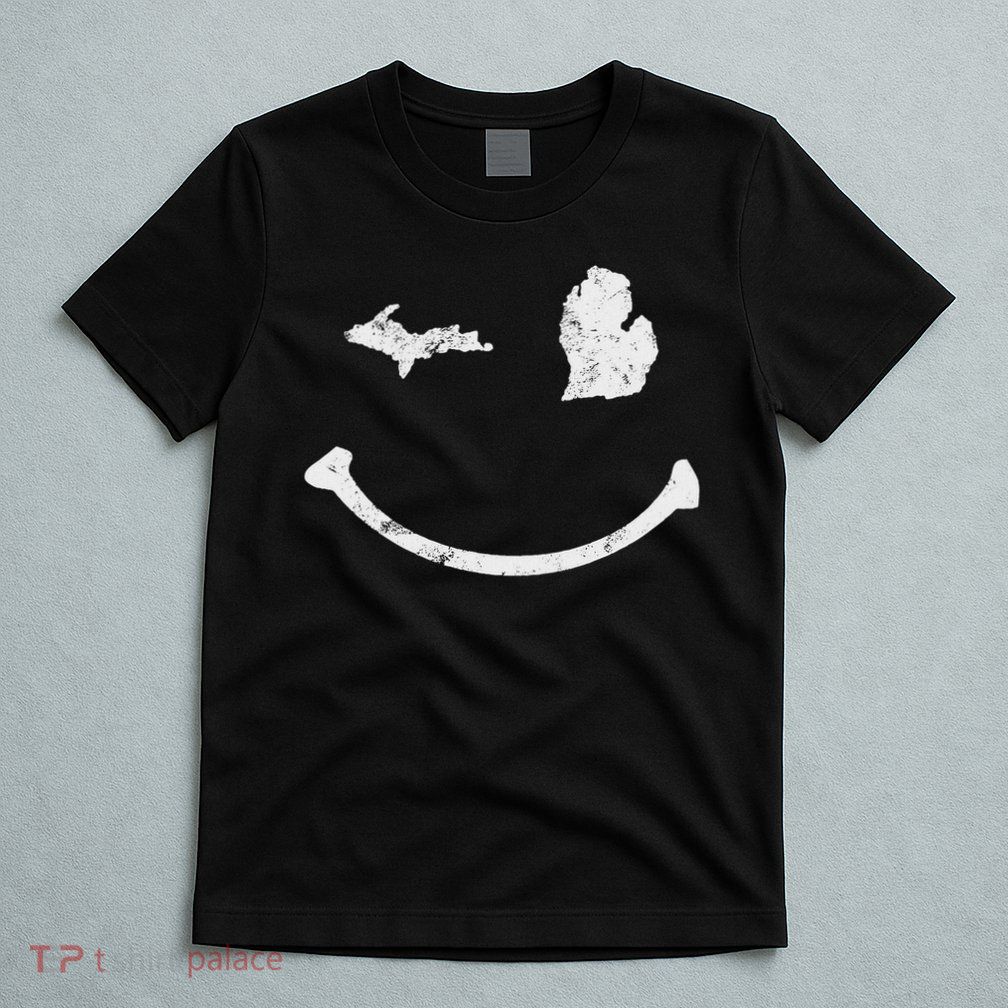 Cute Winking Michigan Mi Native Michigander Gift T-Shirt
