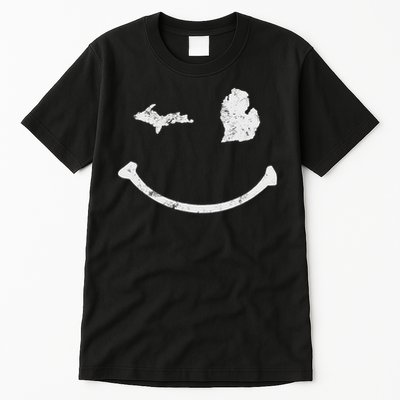 Cute Winking Michigan Mi Native Michigander Gift Tall T-Shirt