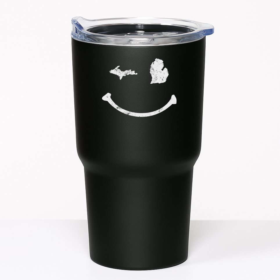 Cute Winking Michigan Mi Native Michigander Gift Tumbler