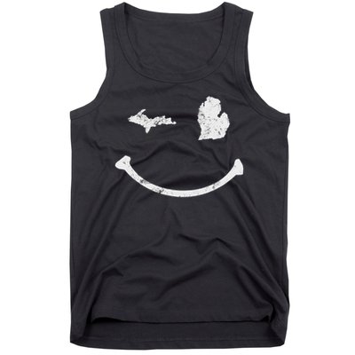 Cute Winking Michigan Mi Native Michigander Gift Tank Top
