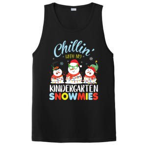 Chillin With My Kindergarten Snowmies Teacher Christmas Xmas PosiCharge Competitor Tank