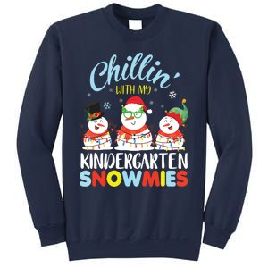 Chillin With My Kindergarten Snowmies Teacher Christmas Xmas Sweatshirt