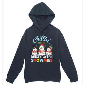 Chillin With My Kindergarten Snowmies Teacher Christmas Xmas Urban Pullover Hoodie