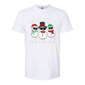 Chillin With My Snowmies Snowman Christmas Pajama Softstyle CVC T-Shirt