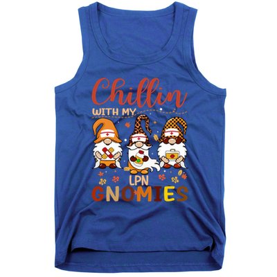 Chillin With My Lpn Nurse Gnomies Happy Thanksgiving Gift Tank Top