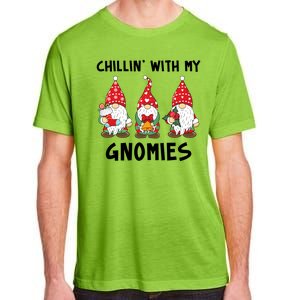 Chillin With My Gnomies Christmas Holiday Adult ChromaSoft Performance T-Shirt