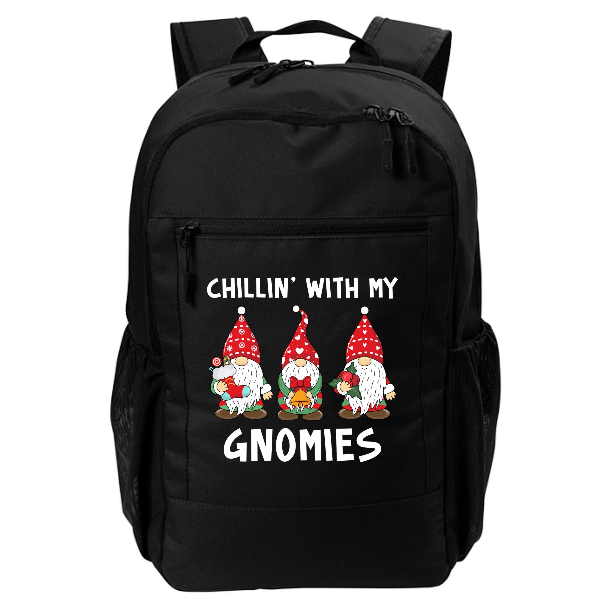 Chillin With My Gnomies Christmas Holiday Backpack