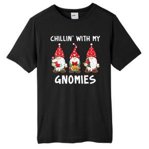 Chillin With My Gnomies Christmas Holiday Tall Fusion ChromaSoft Performance T-Shirt