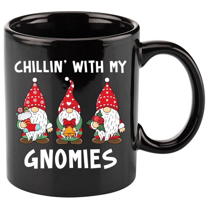 Chillin With My Gnomies Christmas Holiday 11oz C Handle Ceramic Mug