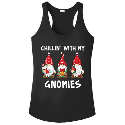 Chillin With My Gnomies Christmas Holiday Ladies PosiCharge Competitor Racerback Tank