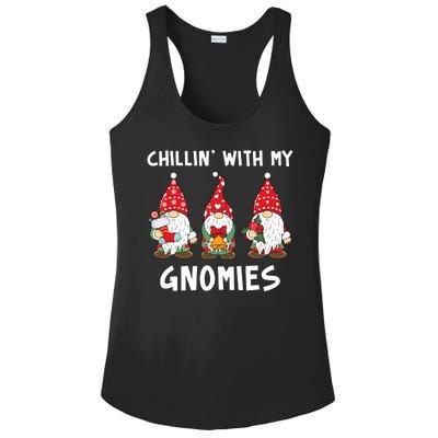 Chillin With My Gnomies Christmas Holiday Ladies PosiCharge Competitor Racerback Tank