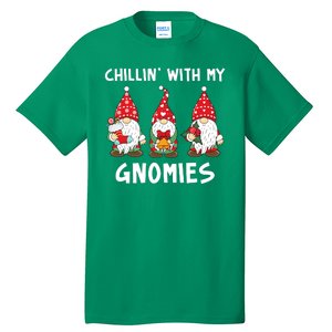 Chillin With My Gnomies Christmas Holiday Tall T-Shirt