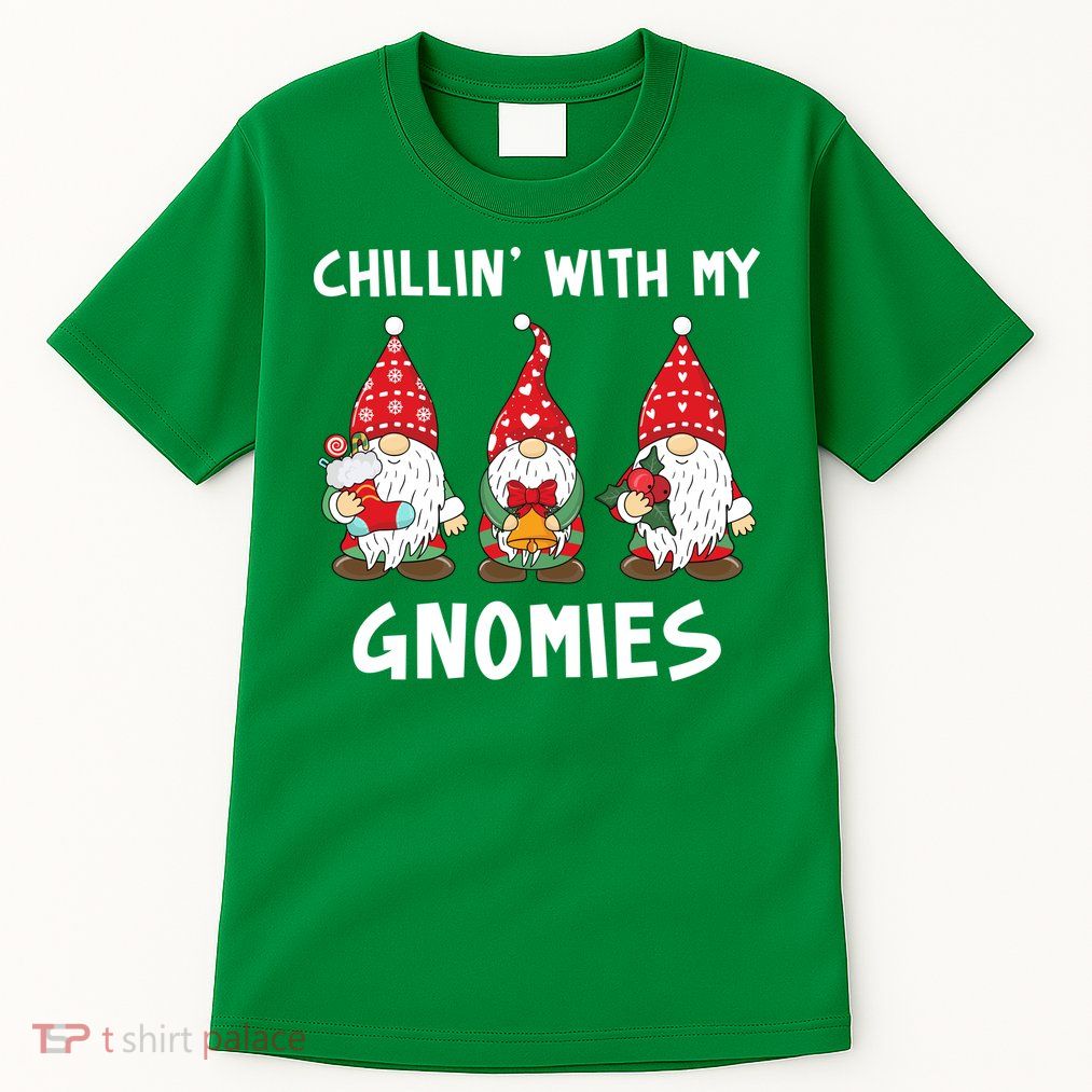 Chillin With My Gnomies Christmas Holiday Tall T-Shirt