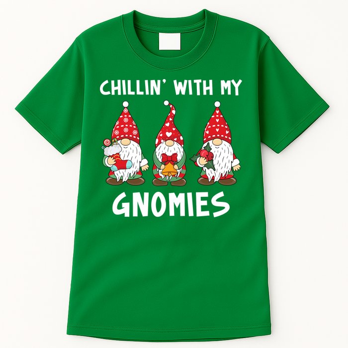 Chillin With My Gnomies Christmas Holiday Tall T-Shirt