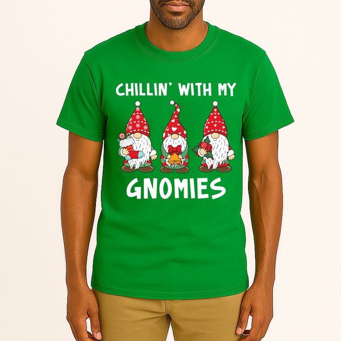 Chillin With My Gnomies Christmas Holiday Tall T-Shirt