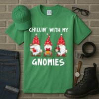 Chillin With My Gnomies Christmas Holiday Tall T-Shirt