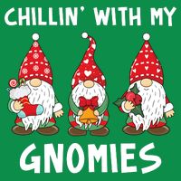 Chillin With My Gnomies Christmas Holiday Tall T-Shirt