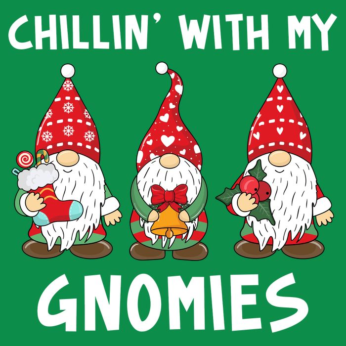 Chillin With My Gnomies Christmas Holiday Tall T-Shirt
