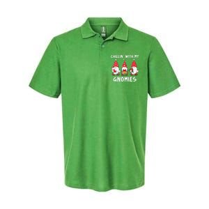 Chillin With My Gnomies Christmas Holiday Softstyle Adult Sport Polo