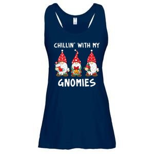 Chillin With My Gnomies Christmas Holiday Ladies Essential Flowy Tank