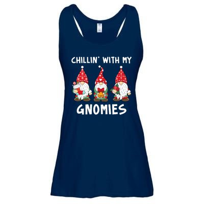 Chillin With My Gnomies Christmas Holiday Ladies Essential Flowy Tank