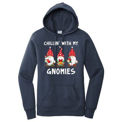 Chillin With My Gnomies Christmas Holiday Women's Pullover Hoodie