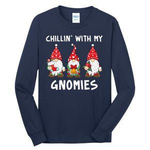 Chillin With My Gnomies Christmas Holiday Tall Long Sleeve T-Shirt