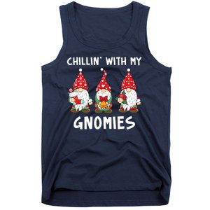 Chillin With My Gnomies Christmas Holiday Tank Top