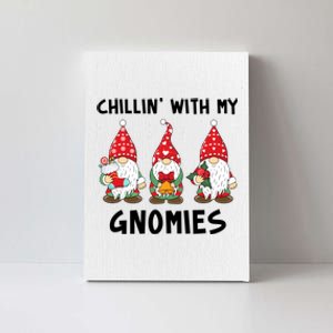 Chillin With My Gnomies Christmas Holiday Canvas