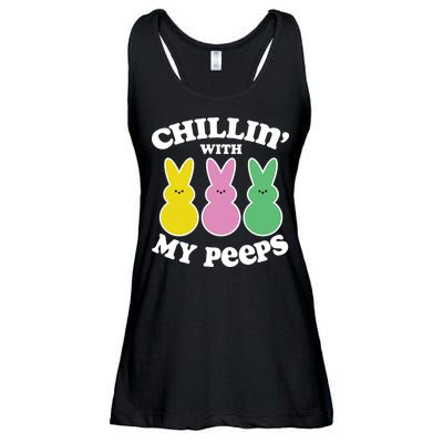 Chillin With My Peeps Ladies Essential Flowy Tank