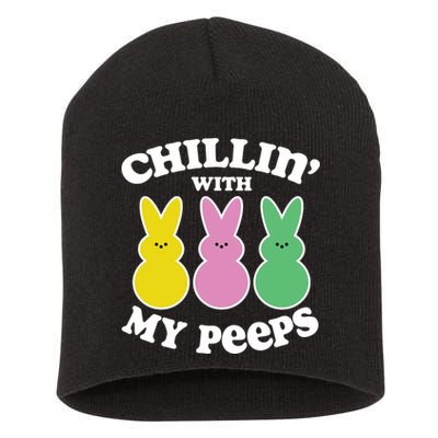 Chillin With My Peeps Short Acrylic Beanie