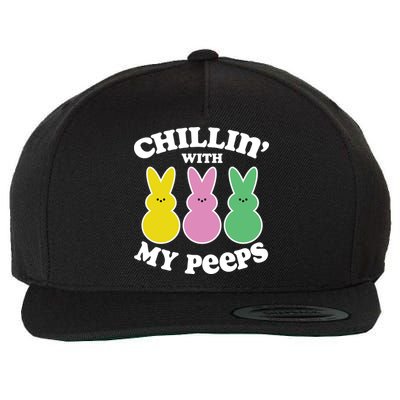 Chillin With My Peeps Wool Snapback Cap
