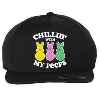 Chillin With My Peeps Wool Snapback Cap