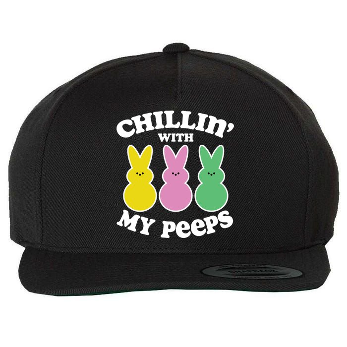 Chillin With My Peeps Wool Snapback Cap
