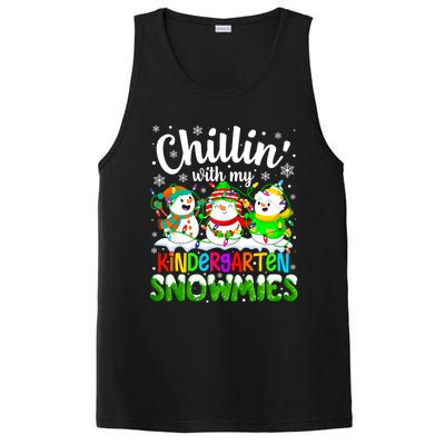 Chillin With My Kindergarten Snowmies Kindergarten Teacher Gift PosiCharge Competitor Tank